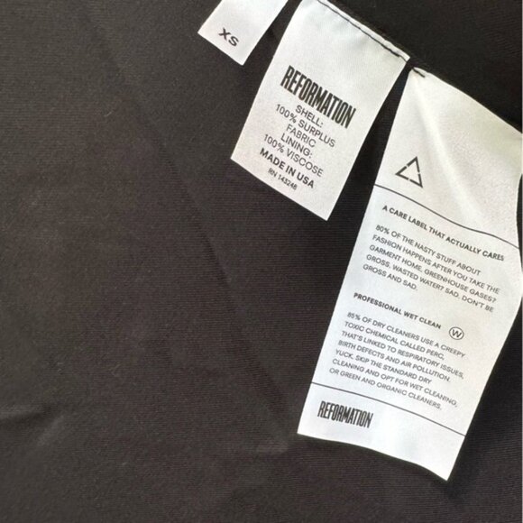 Reformation Red Teddy Sherpa Lightweight Coat Jacket Midi Soft Cozy Straight XS - Picture 6 of 14